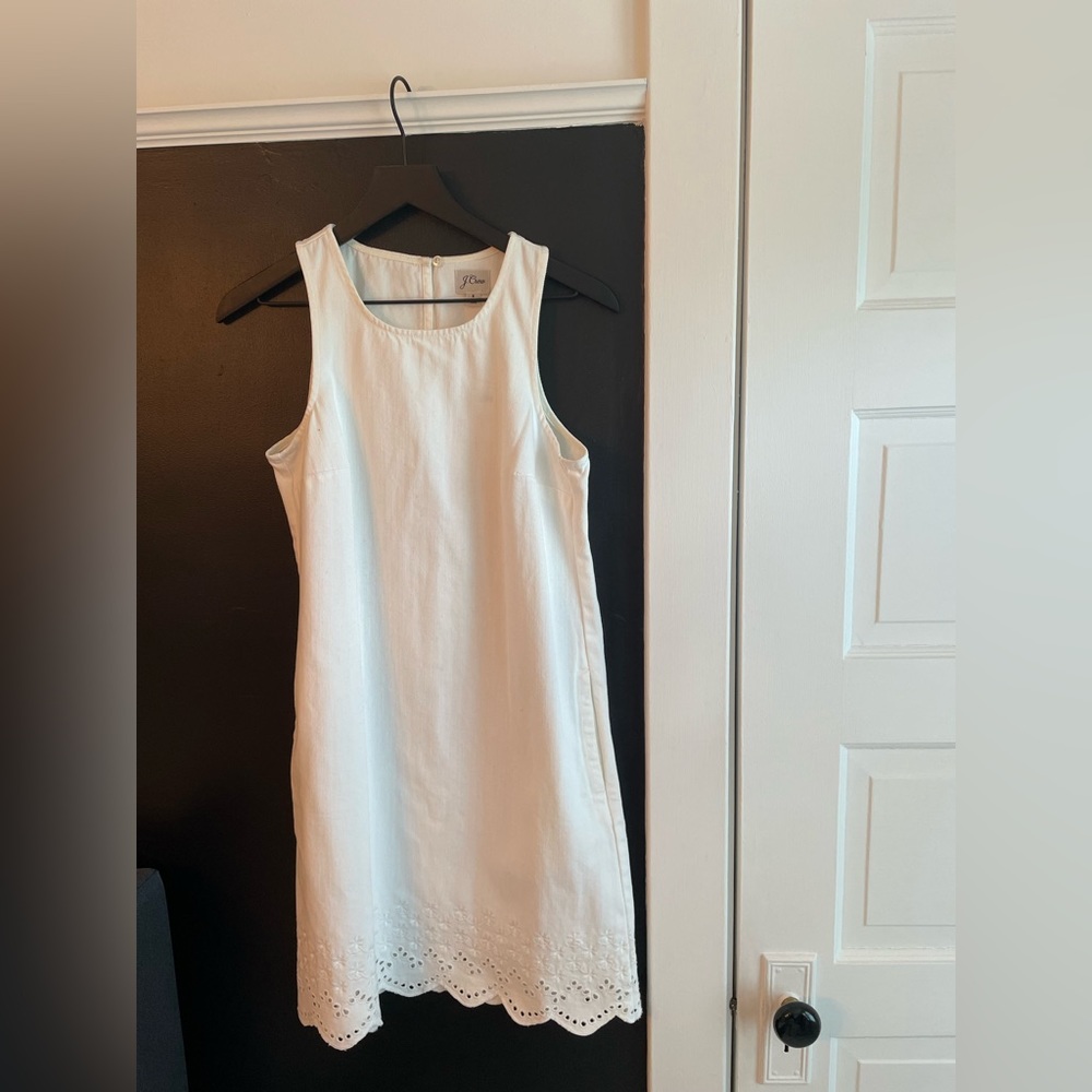 J.Crew Size 4 White Denim Dress